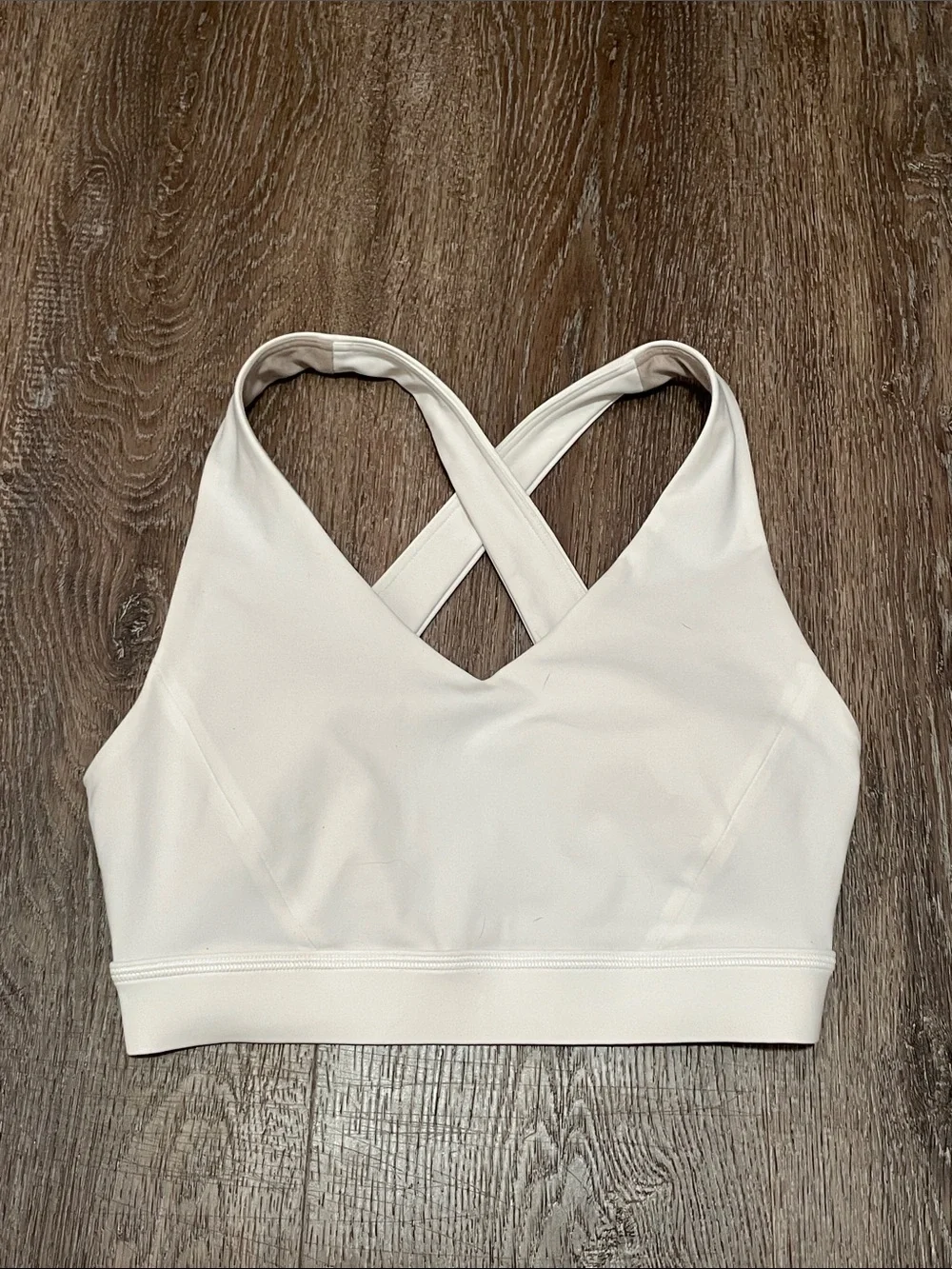 Like New Lululemon Envital Bra *Medium Support, D/DD Cup. Color White. Size 2